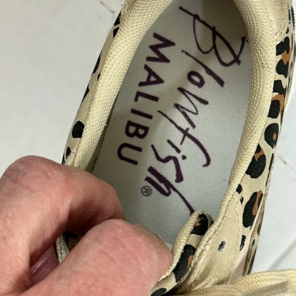 Malibu Beige and Leopard Print Sneakers